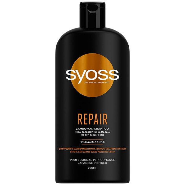 SYOSS σαμπουάν repair therapy για ξηρά και ταλαιπωρημένα μαλλιά 750ml