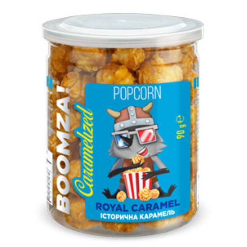 BOOMZA! ποπ κορν καραμελωμένο royal caramel 90gr – Γαριδάκια και Ποπ Κορν