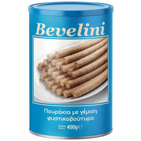 BEVELINI πουράκια φυστικοβούτυρου 400gr – Σοκολάτες