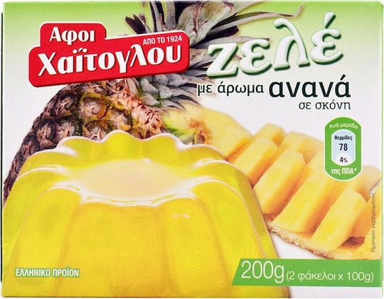 ΑΦΟΙ ΧΑΙΤΟΓΛΟΥ ζελέ ανανάς 200gr – Αφοι Χαΐτογλου – Έτοιμα Μείγματα για Γλυκά