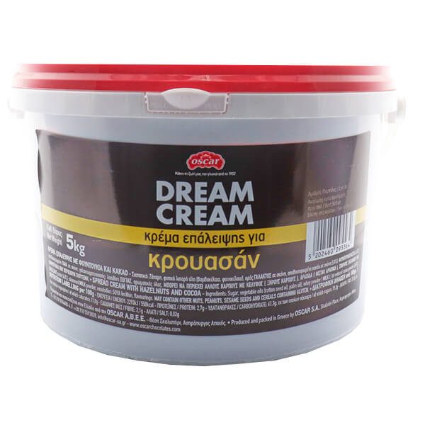OSCAR Dream Cream πραλίνα φουντουκιού για κρουασάν 5kg – Είδη Επάλειψης