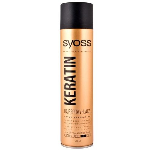 SYOSS hair spray keratin χρυσό No4 400ml – Styling Spray Μαλλιών