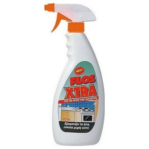 FLOS Xtra υγρό καθαριστικό για τα λίπη της κουζίνας spray 475ml – Καθαριστικά Κουζίνας