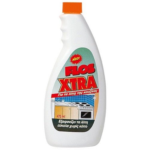 FLOS Xtra υγρό καθαριστικό για τα λίπη της κουζίνας ανταλλακτικό 475ml – Καθαριστικά Κουζίνας