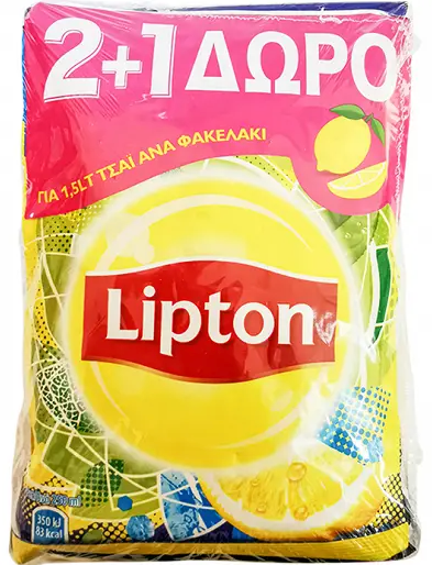 LIPTON κρύο τσάι μαύρο λεμόνι σε σκόνη 3x125gr – Αναψυκτικά