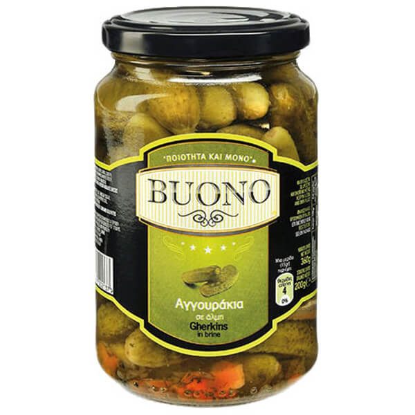 BUONO αγγουράκια σε άλμη 360gr – Τρόφιμα Μακράς Συντήρησης