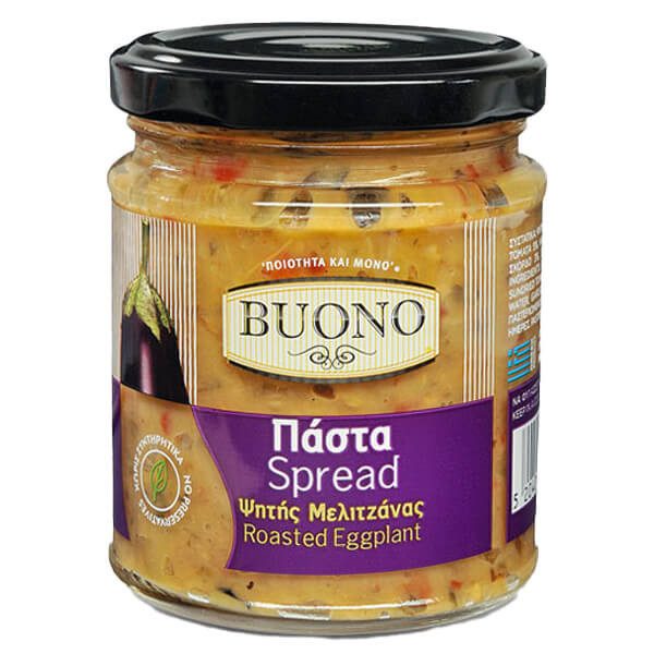 BUONO πάστα ψητής μελιτζάνας 200gr – Τρόφιμα Μακράς Συντήρησης