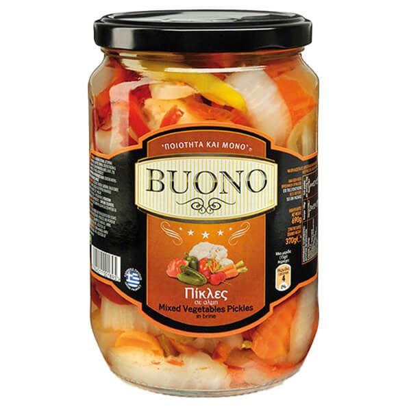 BUONO πίκλες σε άλμη 690gr – Τρόφιμα Μακράς Συντήρησης