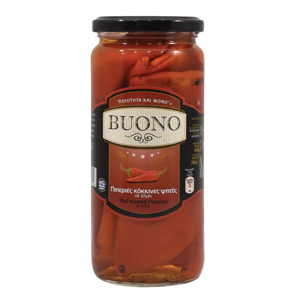 BUONO πιπεριά κόκκινη ψητή 465gr – Τρόφιμα Μακράς Συντήρησης
