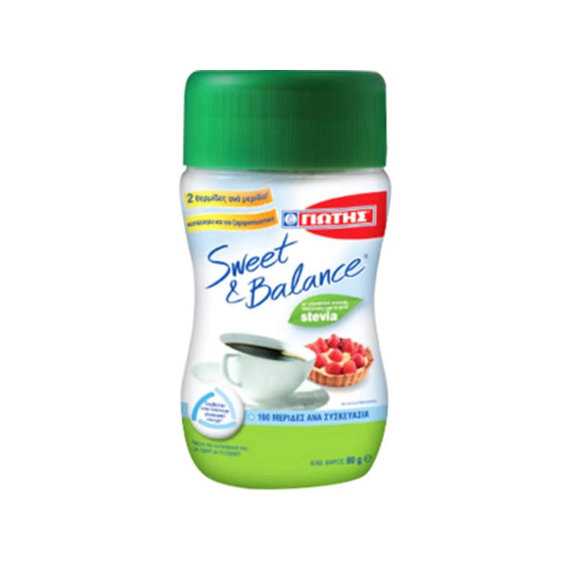 ΓΙΩΤΗΣ sweet and balance γλυκαντικό στέβια σκόνη 80gr – Γιώτης – Ζάχαρη και Υποκατάστατα