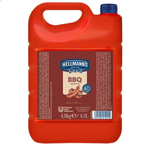 HELLMANN'S σως μπάρμπεκιου 4,8lt – Σάλτσες και Dressings