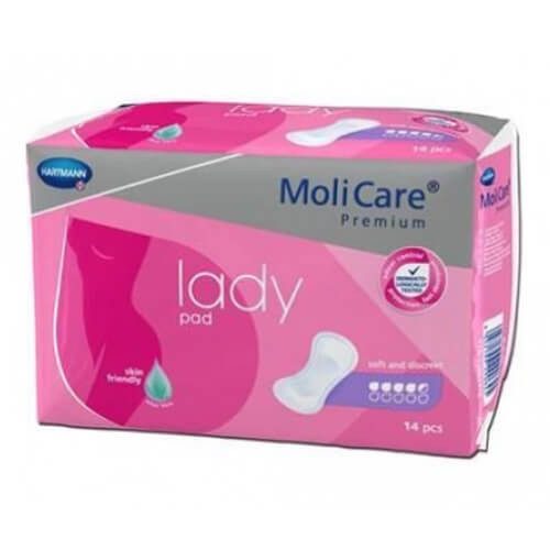 HARTMANN Molicare Lady σερβιέτες ελαφράς ακράτειας 3 σταγόνες 14τεμ – Σερβιέτες Ακράτειας