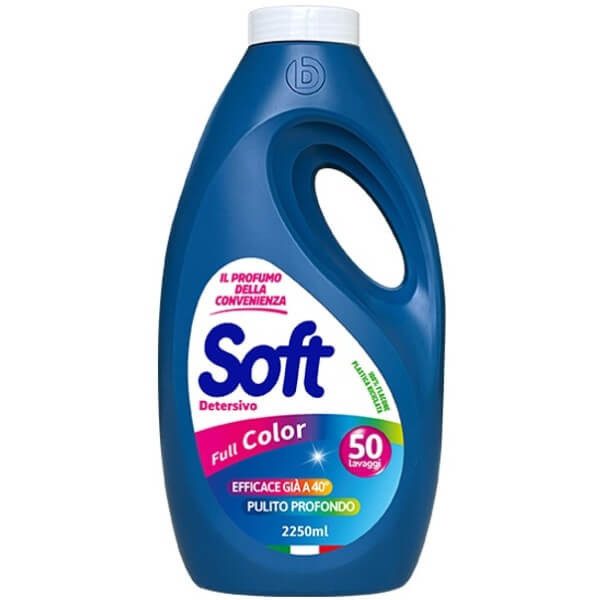 SOFT υγρό πλυντηρίου ρούχων Full Colour 50μεζ 2,25kg – Απορρυπαντικά Ρούχων