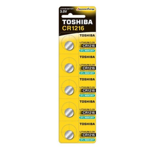 TOSHIBA μπαταρία CR1216 5τεμ – Μπαταρίες Ρολογιών