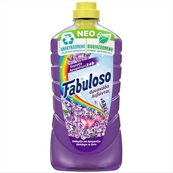 FABULOSO καθαριστικό πατώματος με λεβάντα 1lt – Καθαριστικά Επιφανειών