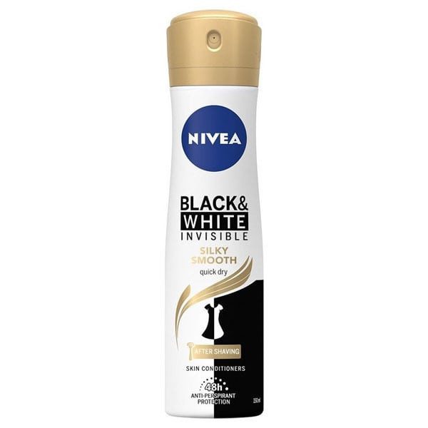 NIVEA αποσμητικό σώματος spray black και white invisible silky smooth 150ml – Αποσμητικά