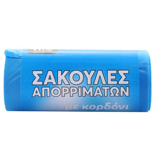 TNS σακούλες απορριμμάτων μπλε 52x75cm 15τεμ