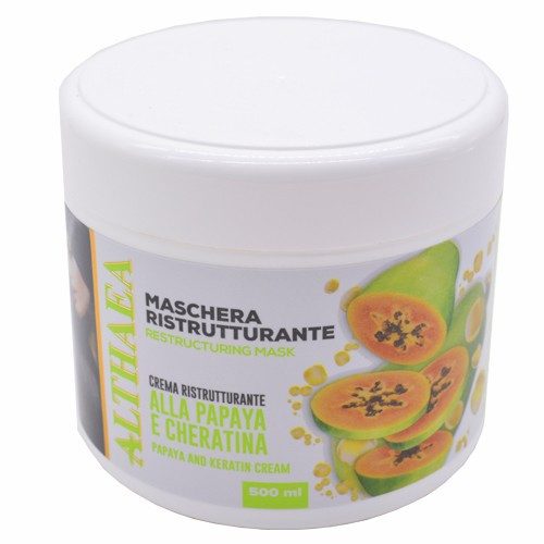 ALTHAEA μάσκα μαλλιών με παπάγια και κερατίνη 500ml – Μάσκες Μαλλιών
