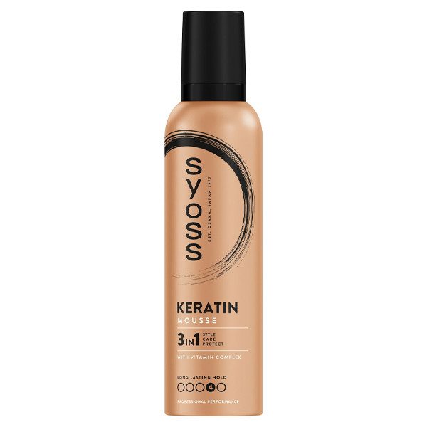 SYOSS mousse αφρός μαλλιών keratin 250ml – Αφροί Μαλλιών