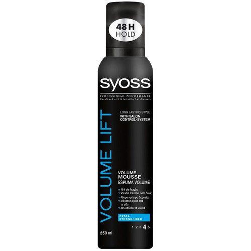 SYOSS mousse αφρός μαλλιών volume lift 250ml – Αφροί Μαλλιών