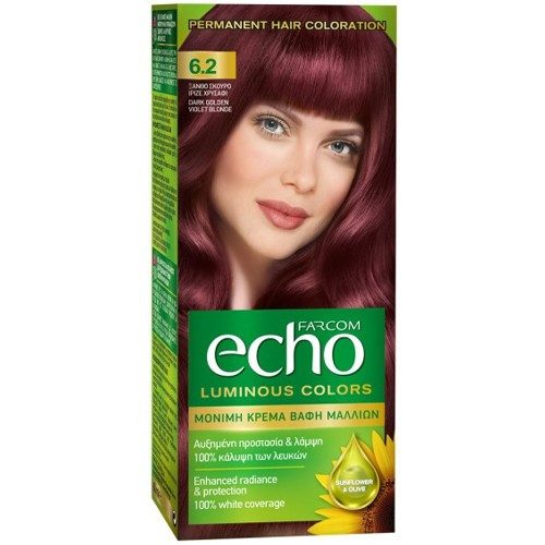 FARCOM Echo βαφή μαλλιών No6.2 60ml – Βαφές Μαλλιών