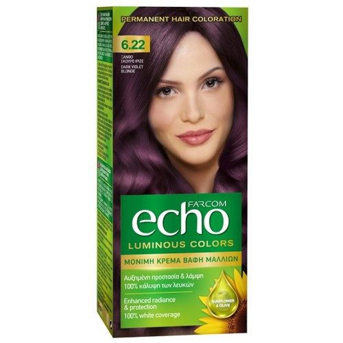 FARCOM Echo βαφή μαλλιών No6.22 60ml – Βαφές Μαλλιών