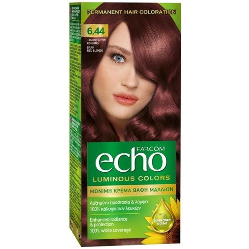FARCOM Echo βαφή μαλλιών No6.44 60ml – Βαφές Μαλλιών
