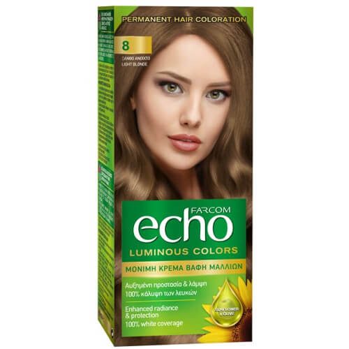 FARCOM Echo βαφή μαλλιών No8 60ml – Βαφές Μαλλιών