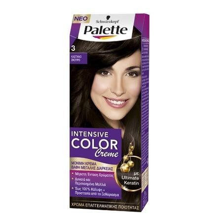 SCHWARZKOPF Palette intensive color creme 3 καστανό σκούρο 50ml – Βαφές Μαλλιών