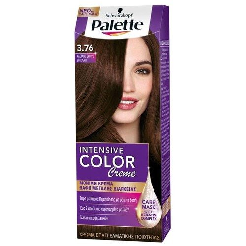 SCHWARZKOPF Palette intensive color creme 3,76 καστανό σκούρο σοκολατί 50ml – Βαφές Μαλλιών