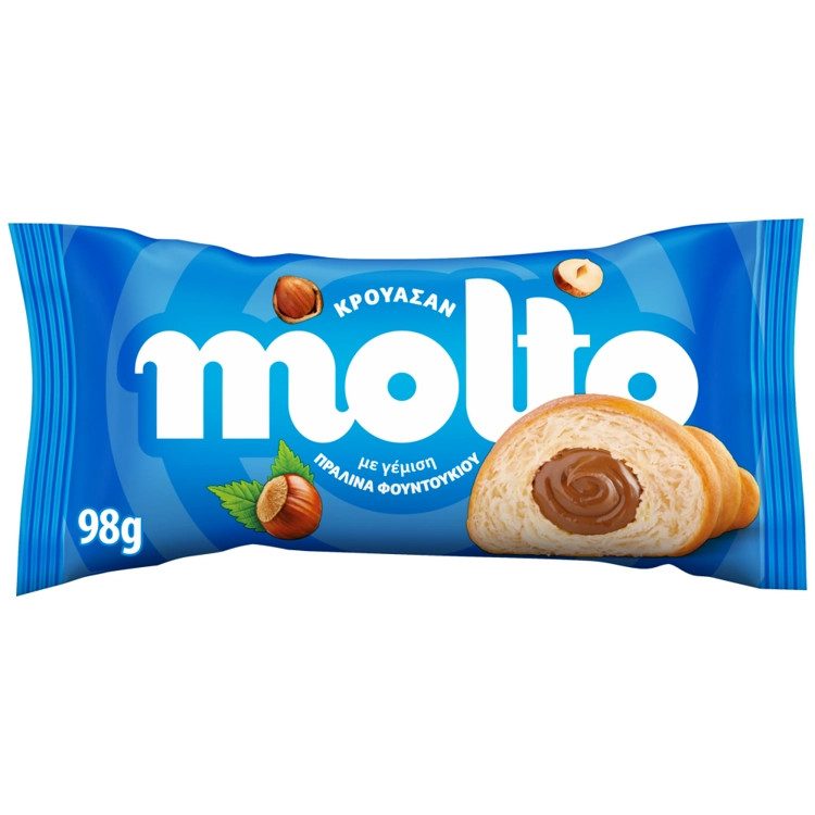 MOLTO κρουασάν πραλίνα 98gr – Κέικ, Τσουρέκια και Κρουασάν