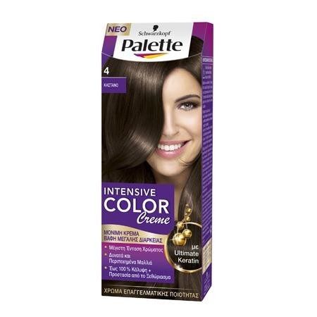 SCHWARZKOPF Palette intensive color creme 4 καστανό 50ml – Βαφές Μαλλιών