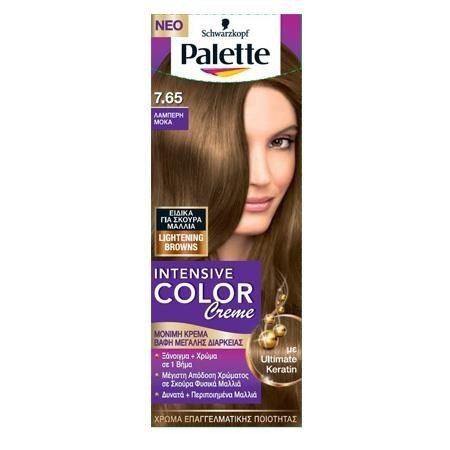 SCHWARZKOPF Palette intensive color creme 7,65 λαμπερή μόκα 50ml – Βαφές Μαλλιών