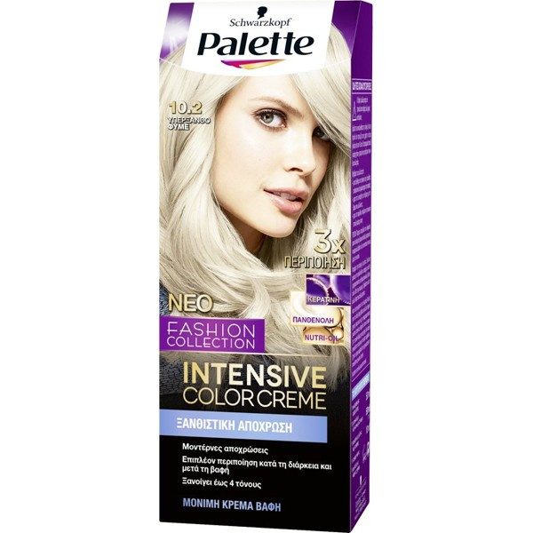 SCHWARZKOPF Palette intensive color creme 10,2 κατάξανθο φυμέ 50ml – Βαφές Μαλλιών