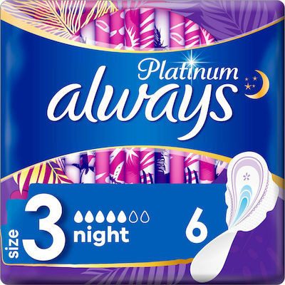 ALWAYS σερβιέτες Platinum Ultra Night 6τεμ
