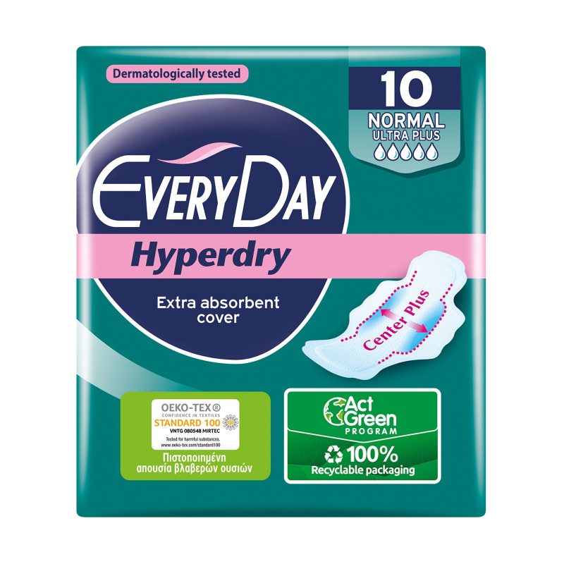 EVERY DAY σερβιέτες hyperdry ultra plus normal 10τεμ