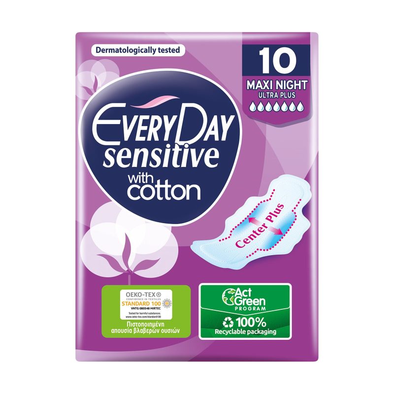 EVERY DAY σερβιέτες sensitive ultra plus maxi night 10τεμ