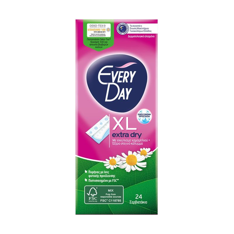 EVERY DAY σερβιετάκια extra dry extra long 24τεμ – Σερβιέτες