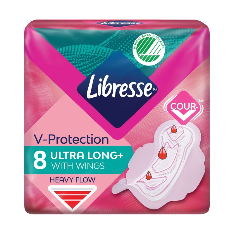 LIBRESSE σερβιέτες long ultra thin 8τεμ