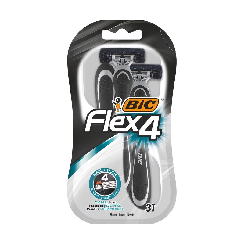 BIC ξυραφάκια Flex με 4 λεπίδες 3τεμ