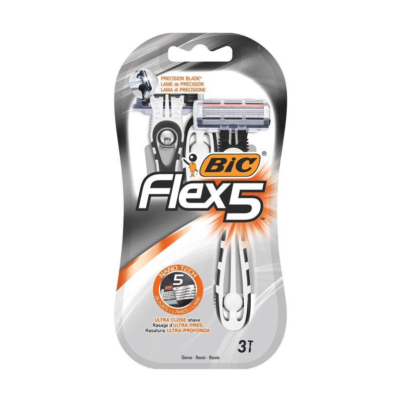 BIC ξυραφάκια Flex με 5 λεπίδες 3τεμ