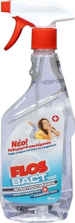 FLOS Bact 100 υγρό αντιμικροβιαλό με αντλία 500ml – Καθαριστικά Επιφανειών