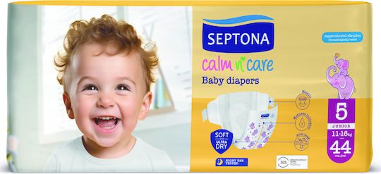 SEPTONA παιδικές πάνες junior No5 11-16kg 44τεμ – Πάνες Μωρού