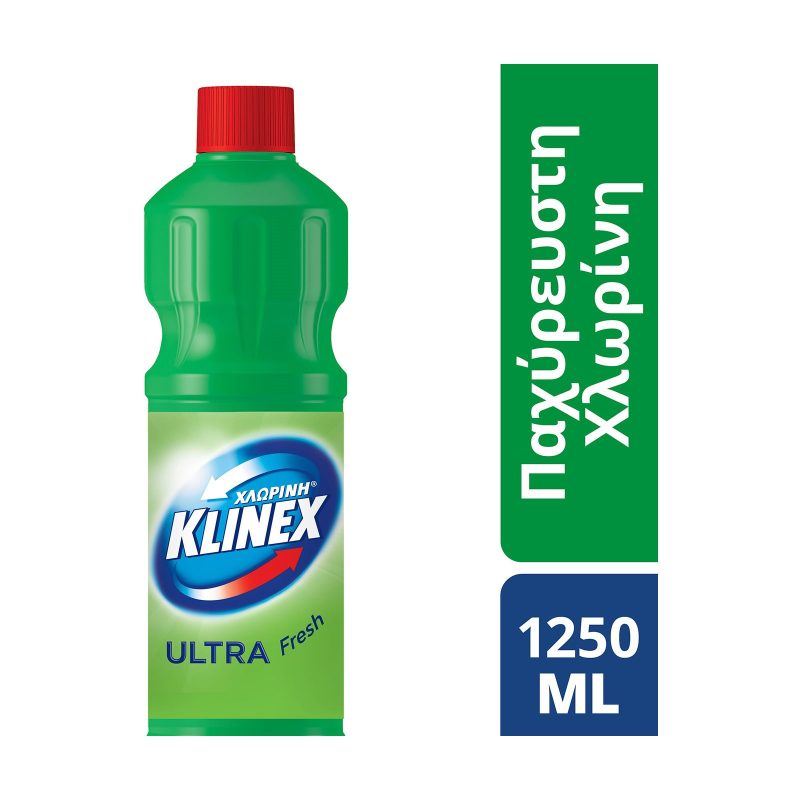 KLINEX χλωρίνη παχύρρευστη πράσινη 1250ml – Καθαριστικά Μπάνιου