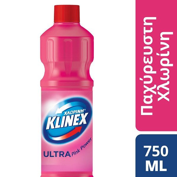 KLINEX χλωρίνη παχύρρευστη ροζ 750ml – Καθαριστικά Μπάνιου