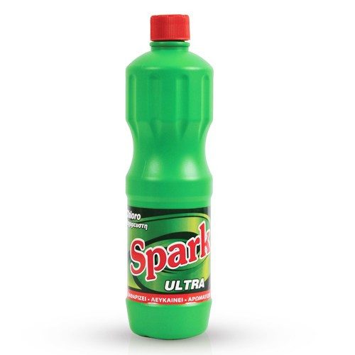 SPARK παχύρρευστη χλωρίνη πράσινη 750ml – Καθαριστικά Μπάνιου