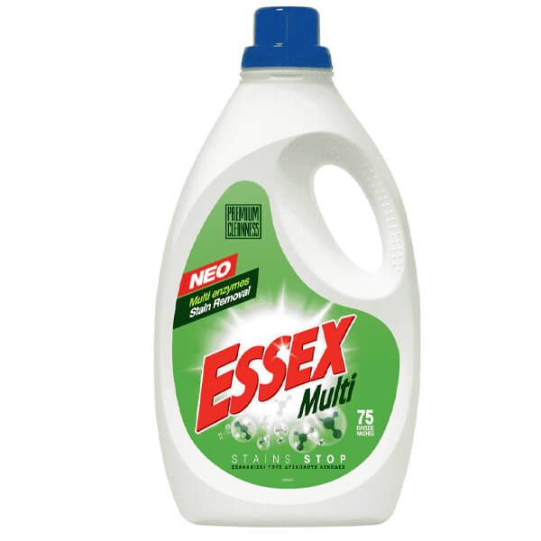 ESSEX υγρό πλυντηρίου ρούχων Multi 75μεζ 3,75lt – Απορρυπαντικά Ρούχων