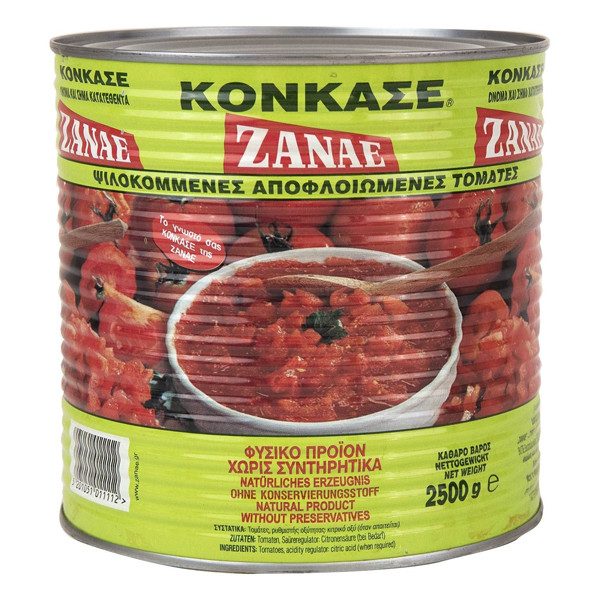 ΖΑΝΑΕ κονκασέ τομάτα ψιλοκομμένη 2,5kg – Ζαναέ – Σάλτσες και Dressings