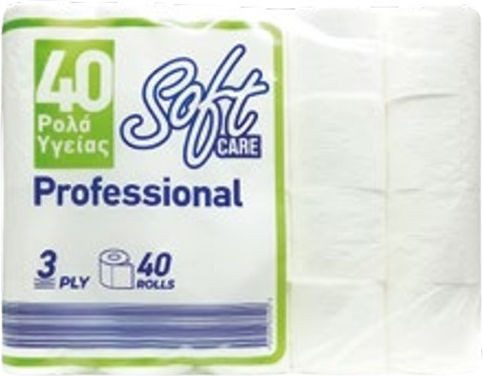 SOFTCARE χαρτί υγείας Professional 3φυλλο 40x80gr – Χαρτιά Υγείας