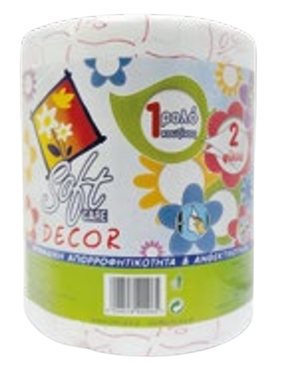 SOFTCARE χαρτί κουζίνας décor 2φυλλο 670gr – Χαρτιά Κουζίνας